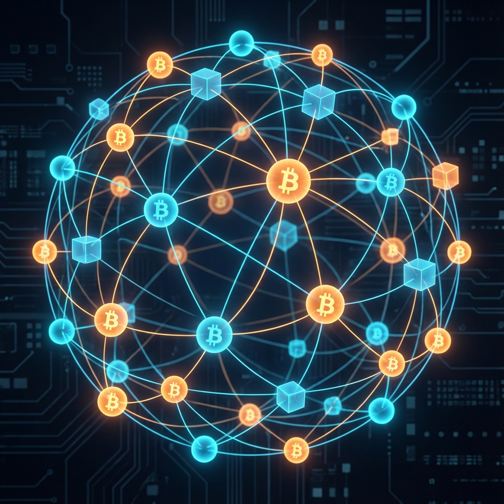 Bitcoin Network Decentralization Illustration