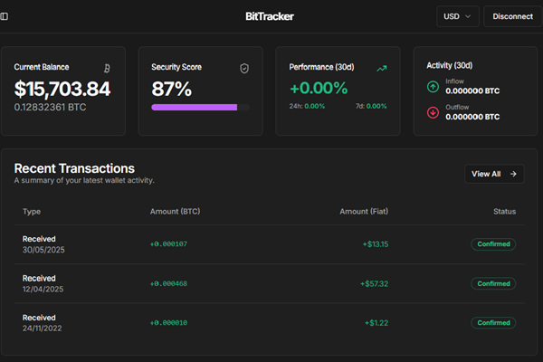 BitSleuth Dashboard Preview