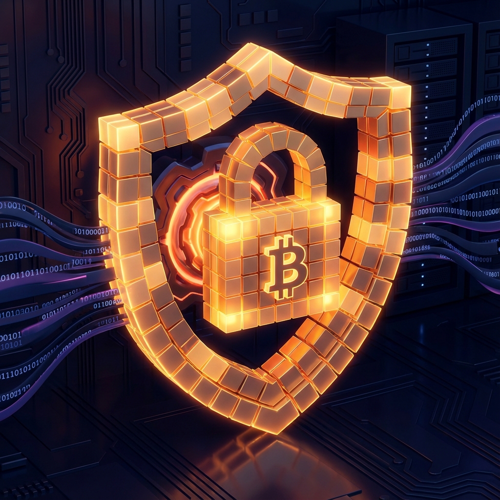 Bitcoin Mining and Security Illustration